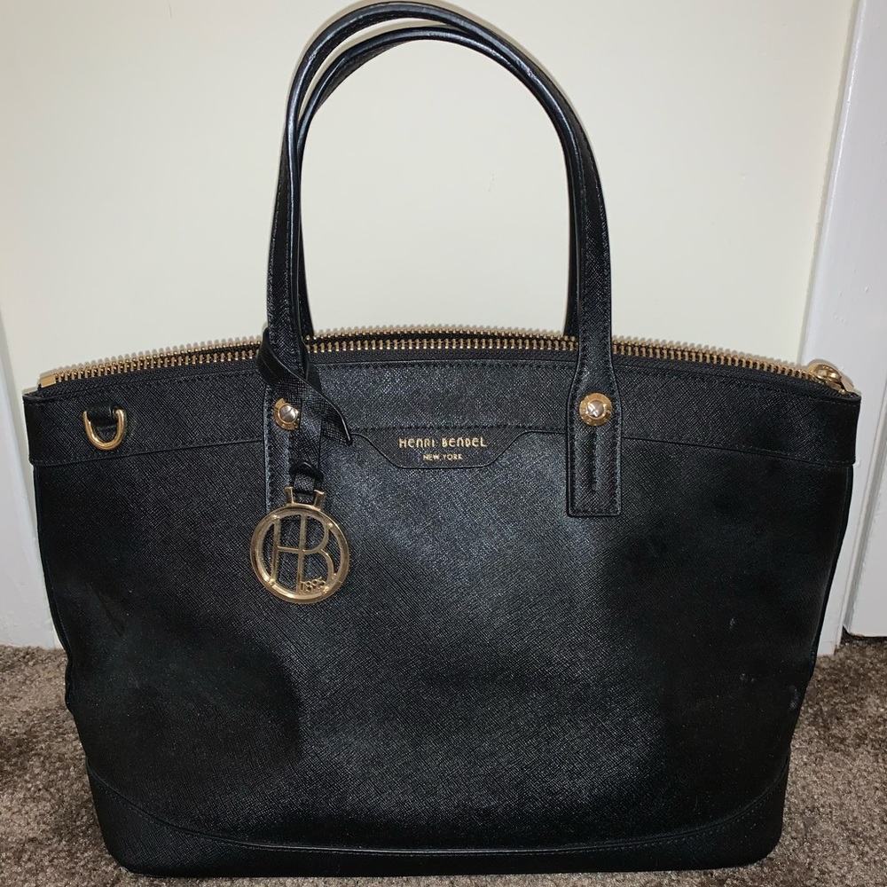 Henri Bender black tote LIKE NEW!